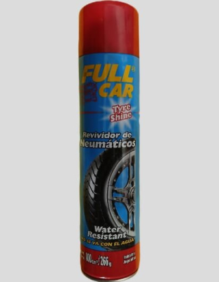<Span Style='Font-Weight:bold;Color:rgb(26,90,156);'>Goma Aerosol</Span>, Línea Full Car, Para El Cuidado De Gomas Y Neumáticos.
