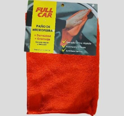 <Span Style='Font-Weight:bold;Color:rgb(26,90,156);'>Paño De Microfibra Full Car</Span>, Ideal Para Tareas De Limpieza. Disponible En Química Cobra.