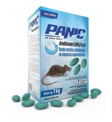 <Span Style='Font-Weight:bold;Color:rgb(26,90,156);'>Raticida Panic</Span>, Pack X4, Para El Control De Roedores.