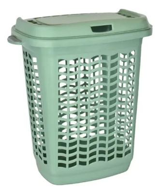 <Span Style='Font-Weight:bold;Color:rgb(26,90,156);'>Cesto De Ropa Rectangular De 50 Litros</Span>, Práctico Para El Lavadero.