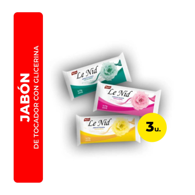 <Span Style='Font-Weight:bold;Color:rgb(26,90,156);'>Jabón Cupido Colores En Presentación De 3 Unidades</Span>, Disponible En Química Cobra.