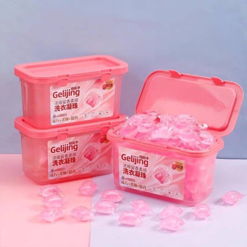 <Span Style=Font-Weight:bold;Color:rgb(26,90,156);>Simplificá El Lavado De Tu Ropa Con Las Cápsulas De Jabón Líquido Concentrado Gelijing En Su Edición Rosa</