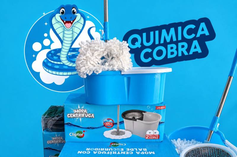 <Span Style='Font-Weight:bold;Color:rgb(26,90,156);'>Balde Centrifugador Para Trapeador Giratorio</Span>: La Opción Más Accesible De Química Cobra Para Escurrir
