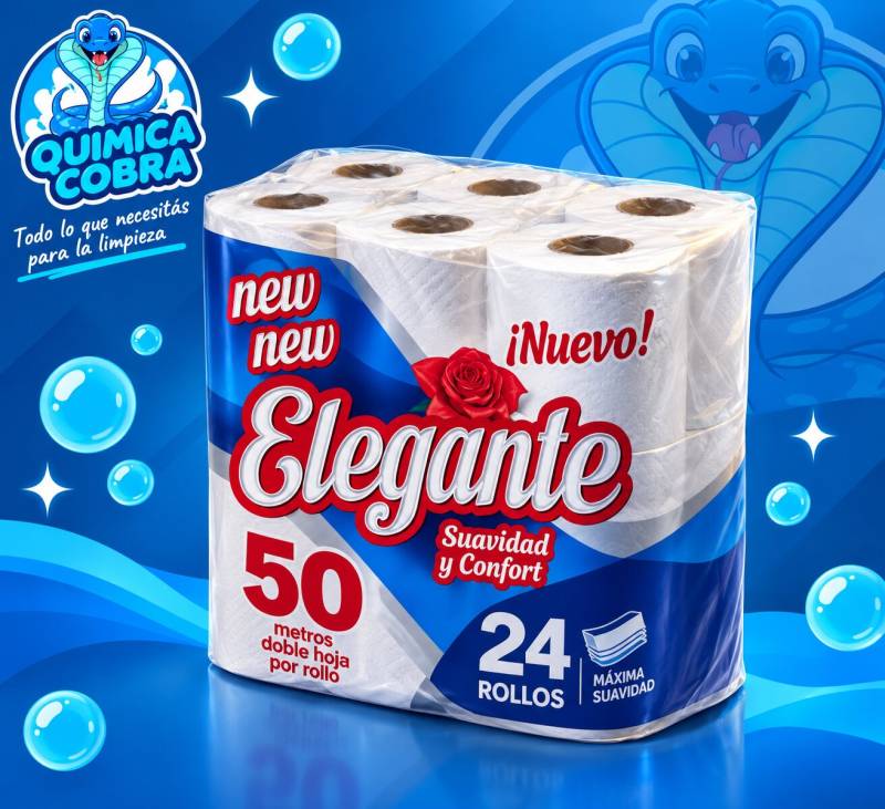 <Span Style=Font-Weight:bold;Color:rgb(26,90,156);>Papel Higiénico Elegante 50X24</Span>, Para El Uso Diario Del Hogar.